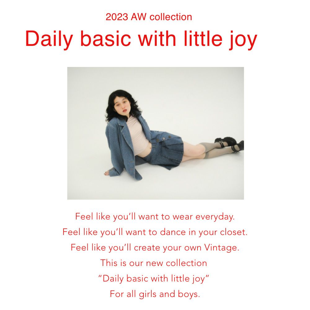 TINA:JOJUN：LOOK BOOK 2023AW -Daily basic with little joy-