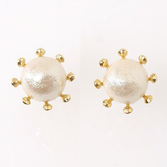 ミルククラウンパール ピアス イヤリング milk crown pearl Pierce Earring Liala