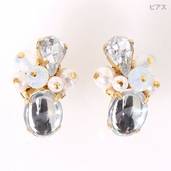 デュークリスタル ピアス イアリング Dew Clystal Pierce Earring Liala