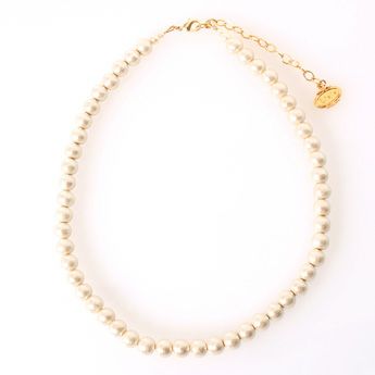 シンプルパール ネックレス コットン Simple Pearl Necklace Cotton Liala