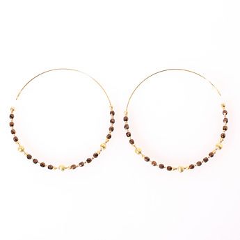 ファインブラウン ピアスイヤリング Fine Brown Pierce Earring Liala