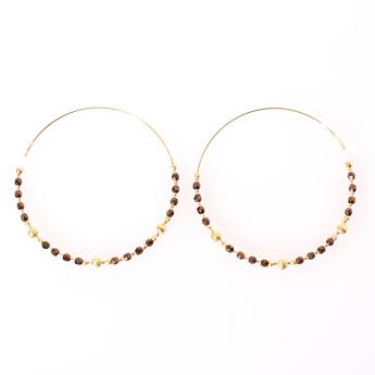 ファインブラウン ピアスイヤリング Fine Brown Pierce Earring Liala