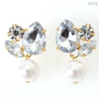 クリスタルドロップ ピアスイヤリング Crystal Drop Pierce Earring Liala