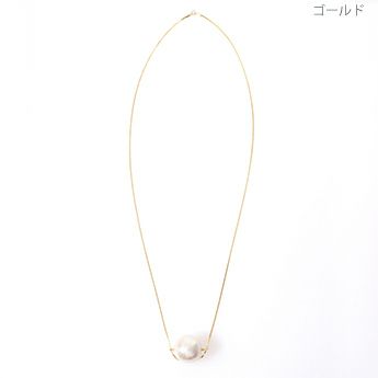 ワンポイント コットンパール ネックレス One Point Cotton Pearl Necklace Liala