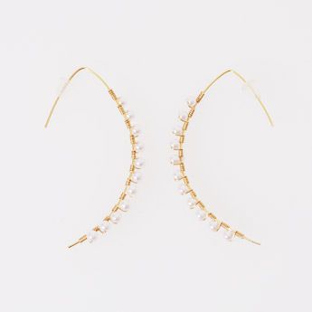 ドロップ フープ ピアス Drop Hoop Pierce Liala