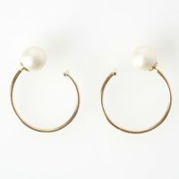 シュガーパール フープ ピアス Sugar Pearl Hoop Pierce Liala