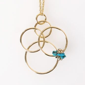 ターコイズ リング ネックレス Turquoise Ring Necklace 