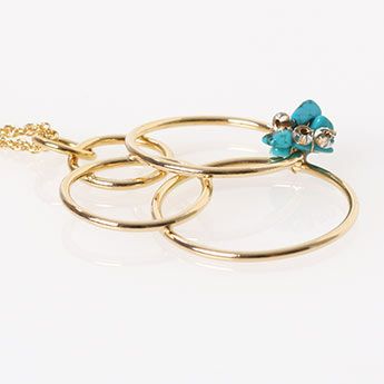 ターコイズ リング ネックレス Turquoise Ring Necklace 