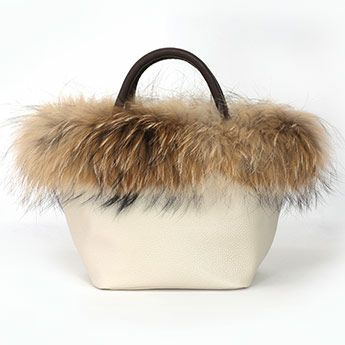 ラクーン ファー バケツ バック Raccoon Fur Bucket Bag （Liala） 全4