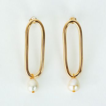 オーバル リング ピアス イヤリング Oval Ring Pierce Earring Liala