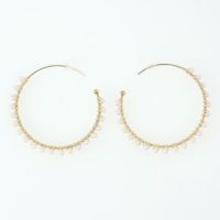 パール ラップ フープ ピアス イヤリング Pearl Wrap Hoop Pierce Earring Liala