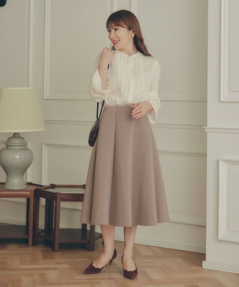 S/M/L 新色追加 上品 オールシーズン オケージョン フェニミン オフィス 大人可愛い ミディ丈 ジョイントスペース