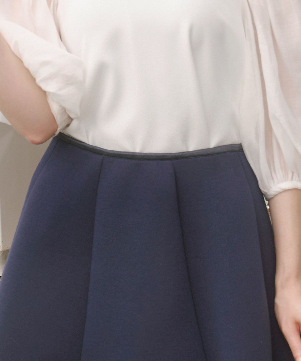 S/M/L 新色追加 上品 オールシーズン オケージョン フェニミン オフィス 大人可愛い ミディ丈 ジョイントスペース