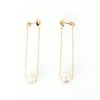 パール コネクト チェーン ピアス Pearl Connect Chain Pierce Liala