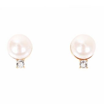 パール クリスタル ピアス イヤリング Pearl Crystal Pierce Earring Liala