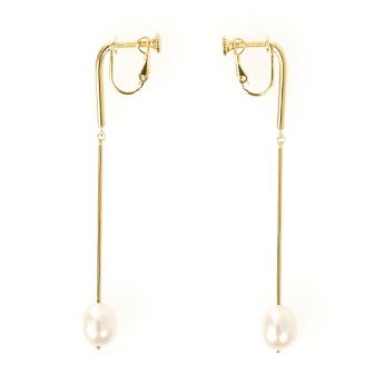 ロング ドロップ パール ピアス イヤリング
