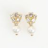 クリスタル パール ドロップ ピアス イヤリング Crystal Pearl Drop Pierce Earring Liala