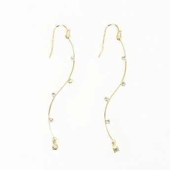 タイニー ウェーブ ピアス イヤリング Tiny Wave Pierce Earring Liala