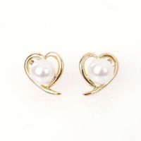 ハート フレーム パール ピアス イヤリング Heart Frame Pearl Pierce Earring Liala