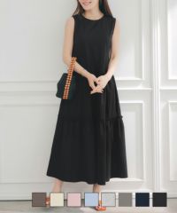 ワンピースロング丈ティアードLiala×PG