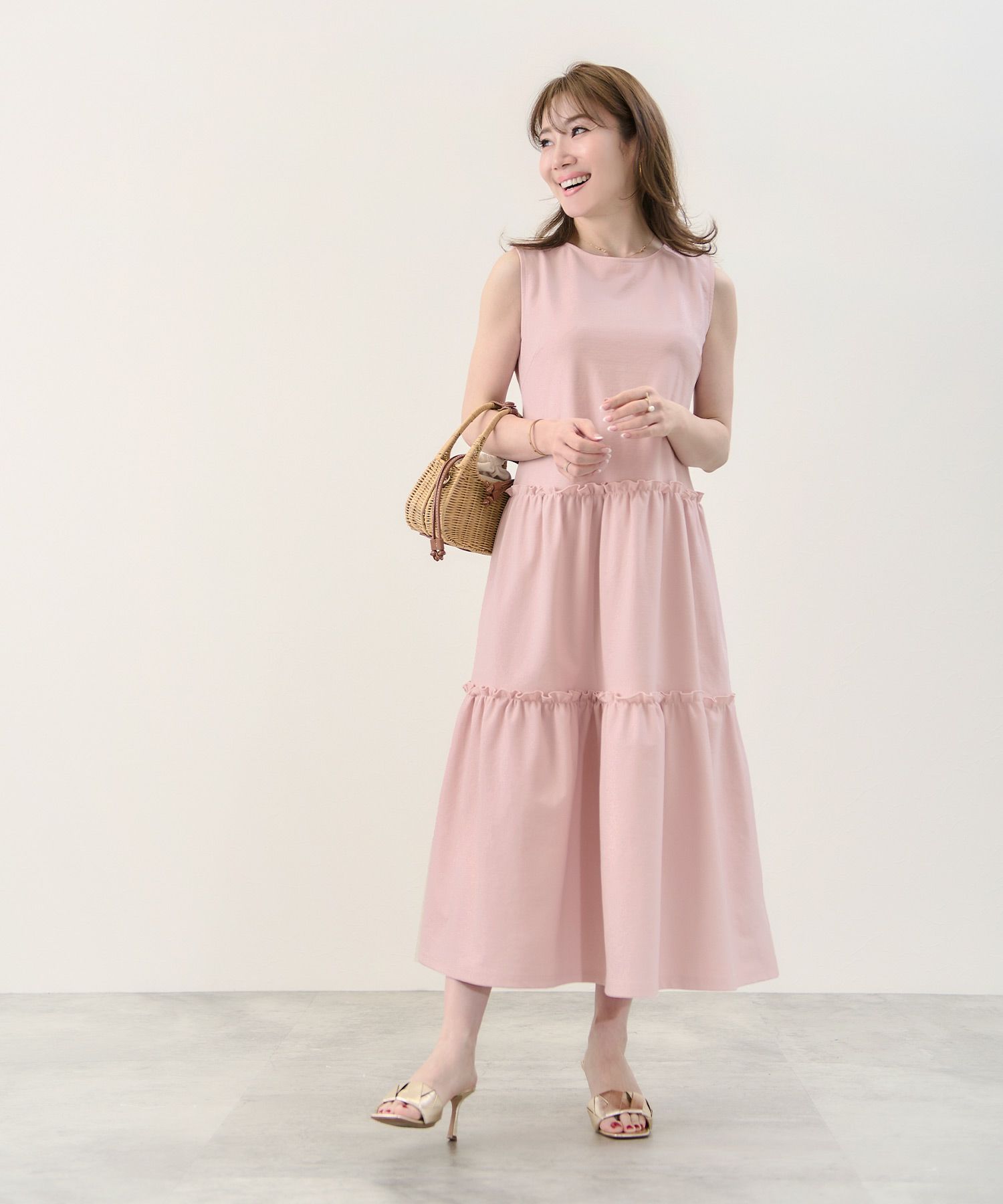 ワンピース ロング丈 ティアード Liala Pg 全6色 Lpg311 0751 14 ワンピース ロング丈 ティアード Liala Pg 全6色 Lpg311 0751 14
