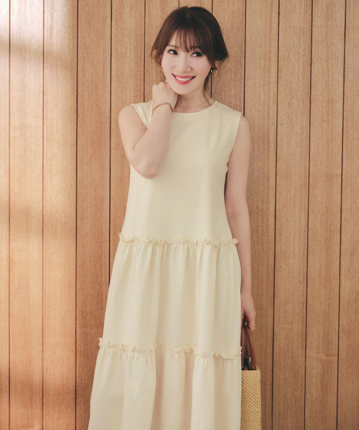 新色追加手洗い可無地夏コーデフェミニン骨ストマタニティルームリゾートロングおしゃれ大人可愛いカジュアル着痩せ抜け感フリル