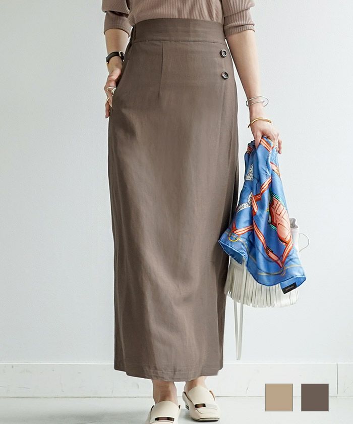 Summer Sale リネン ロング スカート Joint Space Noriko 全2色 Jsc611 0037 1 Joint Space