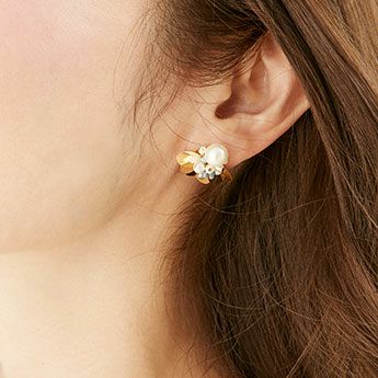 パール ペダル ピアス イヤリング Pearl Pedal Pierce Earring