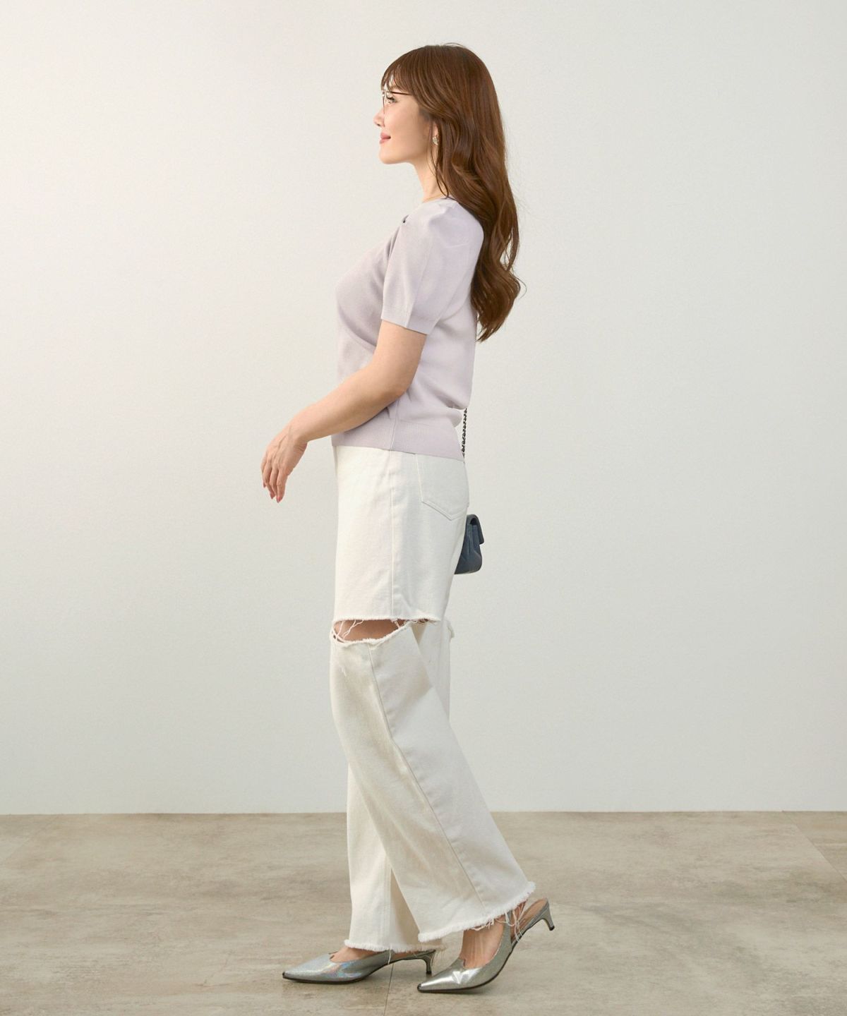 新色追加/newcolor/手洗い可/ドライタッチ/セットアップ対応商品/タック袖/シャリ感/涼感/春/夏