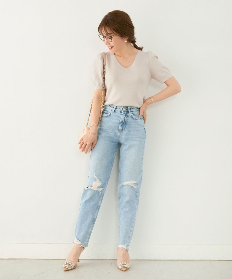 新色追加/newcolor/手洗い可/ドライタッチ/セットアップ対応商品/タック袖/シャリ感/涼感/春/夏