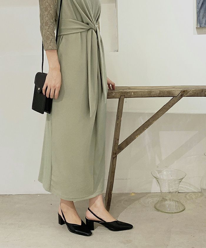 Summer Sale ワンピース レース インナー クロス ドレス Diary Ely Mimi Toujours 全2色 Mtj311 0292 1