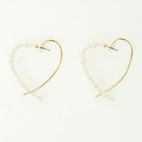 パール ハート フープ ピアス Pearl Heart Hoop Pierce