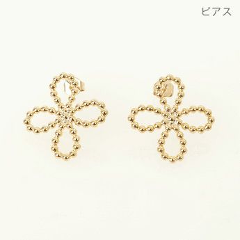 スタッズ クローバー ピアス イヤリング Studs Clover Pierce Earring