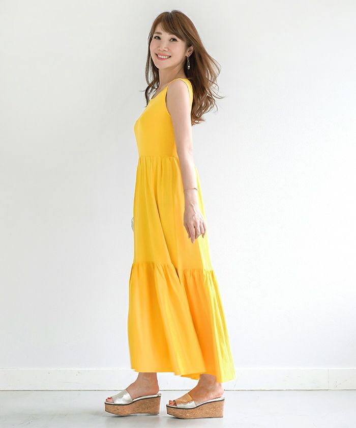 Summer Sale ワンピース ロング ニット ティアード Liala Pg 全3色 Lpg311 01 1