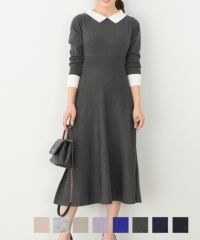 襟付き ニット ワンピース Liala×PG