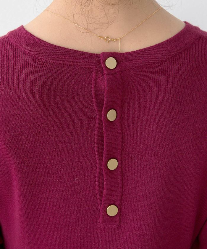 新色追加/レンチングTMエコヴェロTM/手洗い可/長袖/フリル/バックシャン/セットアップ対応