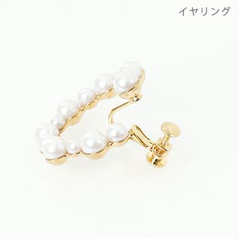 クロス リング ピアス イヤリング Cross Ring Pierce Earring