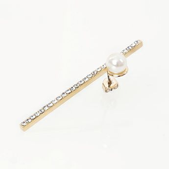 ライン クリスタル ピアス イヤリング Line Crystal Pierce Earring