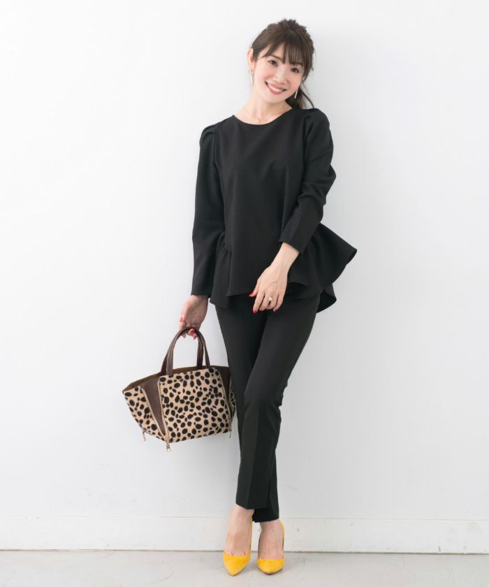 新色追加日本製手洗い可トップスレディース長袖オフィスかわいいきれいめおしゃれ春白黒アンチピリングジョイントスペース