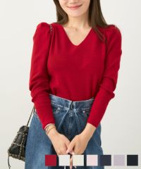 VネックタックスリーブニットLiala×PG