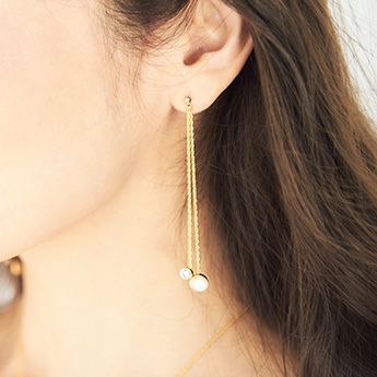 スイング チェーン ピアス イヤリング Swing Chain Pierce Earring