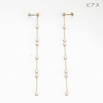 タイニー パール ロング ピアス イヤリング Tiny Pearl Long Pierce Earring