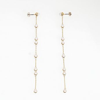 タイニー パール ロング ピアス イヤリング Tiny Pearl Long Pierce Earring