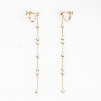 タイニー パール ロング ピアス イヤリング Tiny Pearl Long Pierce Earring