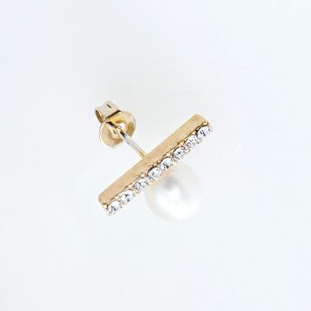 淡水パール T ピアス Freshwater Pearl T Pierce