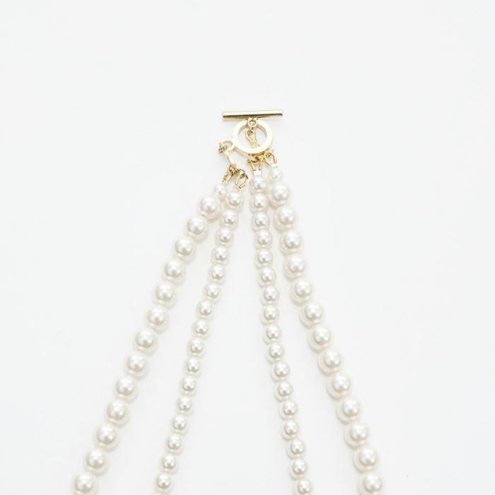 2連 ロング パール ネックレス Double Long Pearl Necklace