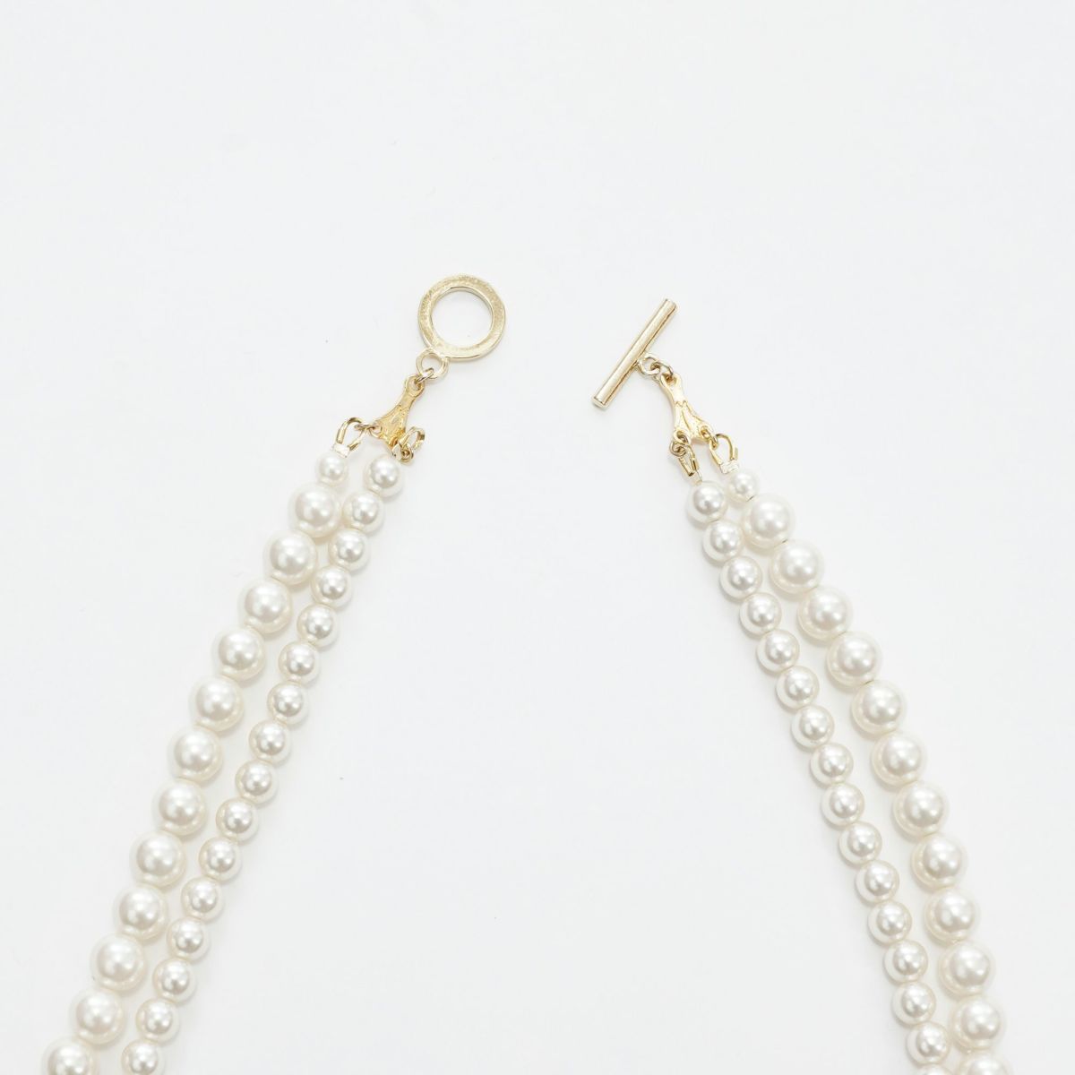 2連 ロング パール ネックレス Double Long Pearl Necklace