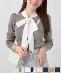 ニットボウタイリボンLiala×PG