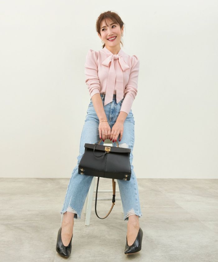 新色追加 手洗い可 トップス レディース かわいい オフィス きれいめ バイカラー 白黒 上品 ジョイントスペース