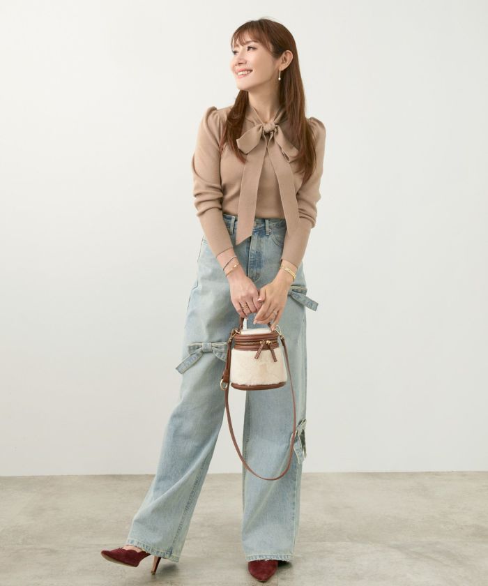 新色追加 手洗い可 トップス レディース かわいい オフィス きれいめ バイカラー 白黒 上品 ジョイントスペース